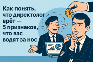 Иллюстрация к статье «Как понять, что директолог врёт — 5 признаков, что вас водят за нос»