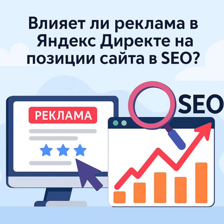 Иллюстрация: Яндекс Директ и SEO — влияет ли реклама на позиции сайта в поиске